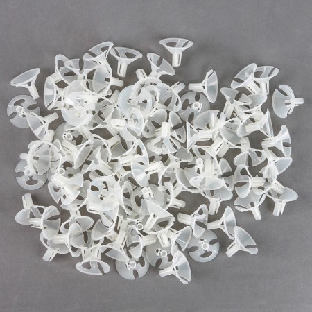 The holder is for balls, d = 5 mm, the color is transparent, a set of 100 pcs.
