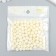 Beads Plastic "Ghee of Milk" Gloss Set 25 grams d = 0.8 cm