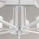 Suspended chandelier Citilux "Tilda" CL469170, 76x76x30 cm, 7x75W, E27, white color
