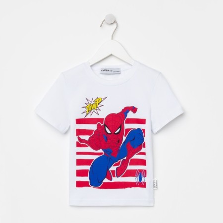 T-shirt Children's Spider-Man, height 98-104, white-7