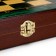 Board game 3 in 1 "Malachite": chess, checkers, backgammon, wood 40 x 40 cm