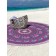 Pareo and beach rug "Violet Mandala", d = 150 cm