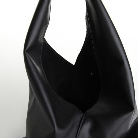 Bag Women's Shoper on the button, black color-3