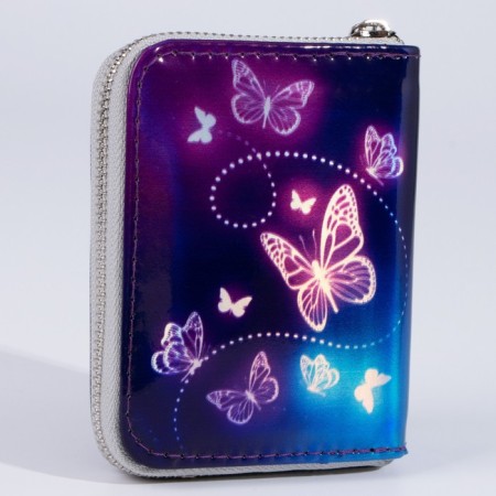 Wallet with a holographic effect "Butterflies", 12.5x9.2 cm-2