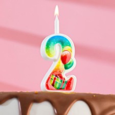 Candle for cake the number 