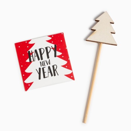 New Year's gift set of Ethel "Merry XMAS", towel 30x60 cm and accessories-6