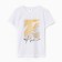 Women's T -shirt "Amour", white color, size 46