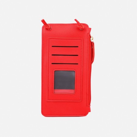 Baby bag on magnet, long belt, red color-1