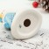 Souvenir "Snow Maiden Snowflake", blue fur coat, 12 cm, porcelain