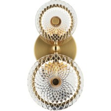 Wall lamp STILFORT 4012/05/02W Sportu, 2XLED 23W, LED, 150x150 mm, 3000K, 1500LM, bronze color