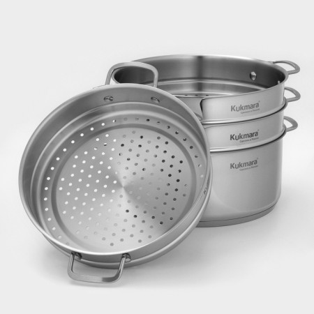 Mantock 3V1, 7 L, D = 28 cm, glass cover, heat distribution bottom, induction-2