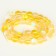 Busins ​​made of natural stone "Cat Eye", set 46 pcs., Size 1 pc. - 8 mm, yellow