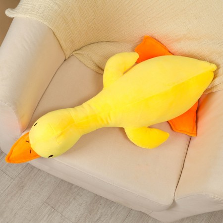 Soft toy "goose", 80 cm, yellow color-3