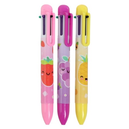 Balloon handle Calligrata, automatic, 6 color, with a pattern, mix-9