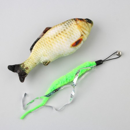 Soft toy for a cat "Super Fisherman"-3