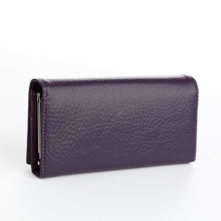 Women's wallet on magnets, purple color-1