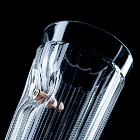 A glass faceted with a “impenetrable. Kraft” bullet, 250 ml-4