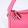 Baget bag with zipper, chain, pink color