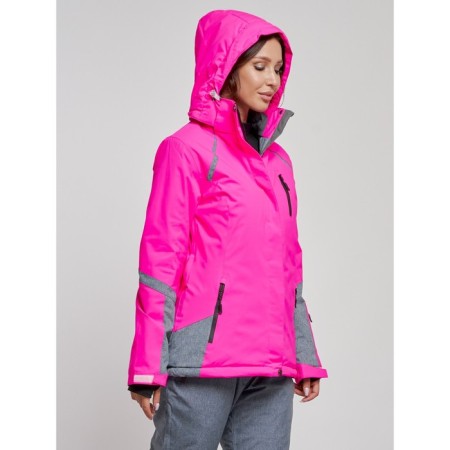 Ski jacket female winter, size 46, pink color-2