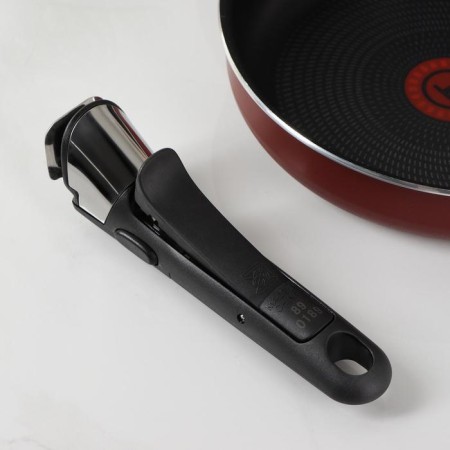 TEFAL Ingenio Red 5, 3 objects set: pans 22 cm, 26 cm, removable handle, burgundy color-6