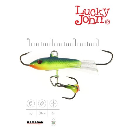 Balancir Lucky John Classic 3 + tee, 3 cm, color 29 blister-1
