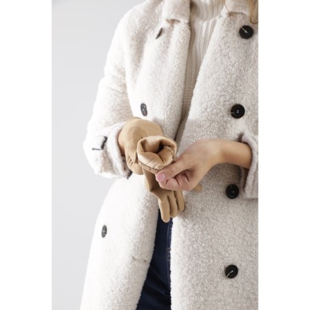 Gloves are female, dimensionless, without insulation, brown color-2