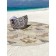 Pareo and beach rug "Letter from the past", d = 150 cm