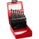 Set of drill on metal bison, p4m2, cylindrical shank, 1-10 mm, 19 pcs, class B, case