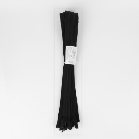 Lightning "Spiral", No. 7, connective, 2 runners, automatic locks, 90 cm, black color-2