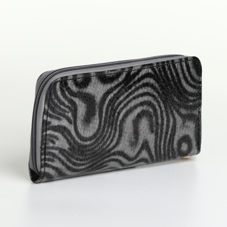 Women's wallet with lightning, gray color-1