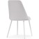 Chair on the metal frame Aldis metal/velor, white/white 50x57x81 cm