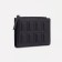 Women's wallet on the button, black color