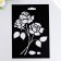 Plastic stencil "roses" 20x29cm