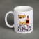 Mug "A mug of the one who knows a lot about parties", 300 ml