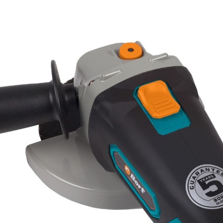 Corner grinder Bort BWS-18LI-125, battery, 18 V, 2x4 Ah, Li-Ion, 125x22.2 mm-5
