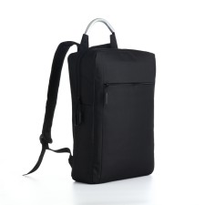 Backpack, lightning department, external pocket, black color