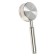 Shower watering can Zein Z059, 1 mode, d = 80 mm, microdulature, stainless steel, satin