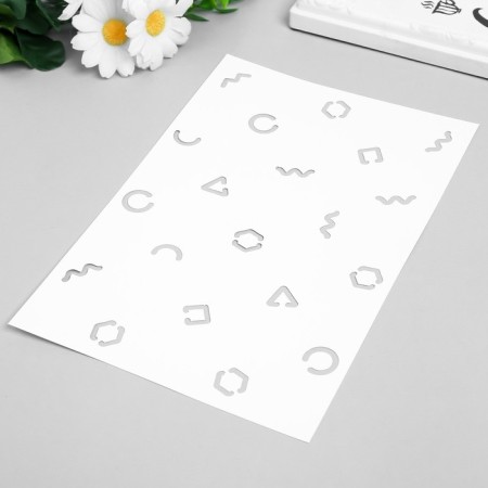 Stencil plastic "Symbols" 24x16 cm-1