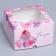 Capcake box, confectionery packaging with a window, 4 cells "Piono", 16 x 16 x 10 cm