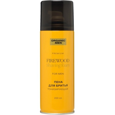 Shaving foam Organic Men Firewood, tonic, 200 ml
