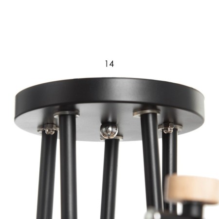 Alatei chandelier 5he27 40w is black 58x58x27 cm Bayerlux-4