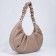 Women's bag El Masta with a zipper, beige color