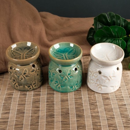 Aroma lamp ceramics "Butterflies" mix 8.5x7x7 cm-7