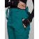 Semi -combinezone ski insulated female winter, size 50, green color