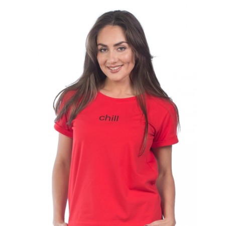 Female suit chill, size 50, red color-4