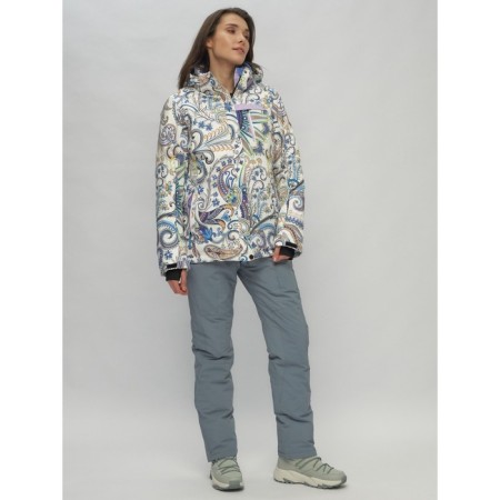 Ski costume is female, size 42, colorful color-12