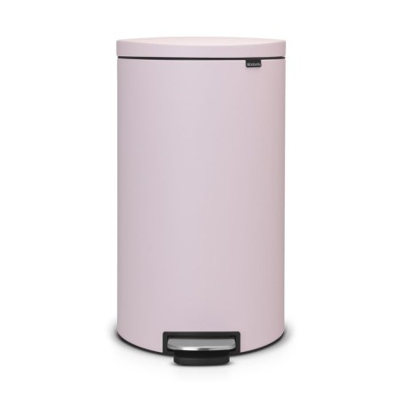 Garbage bucket Brabantia Flatback+, with a pedal, the color of mineral pink, 30 liters