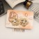 Liberty hair crest "Mountain flower double, 5x6.5 cm, gold