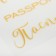 Thermonacle with embossing "Passport", 7 × 6 cm