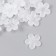 Beads for creativity plastic "White Flower" set 20 pcs 2.2x2.2 cm